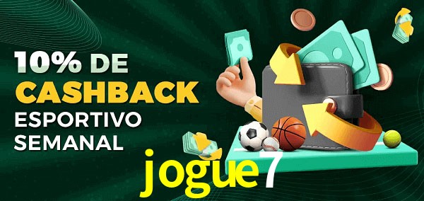 10% de bônus de cashback na jogue7